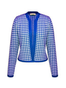 Casaco com padronagem em pied de coq e mangas de cava posta Urbanity