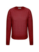 Blusa em lâ e cashmere com gola redonda e mangas de cava raglan Biamar