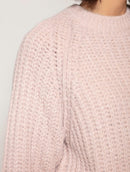 Blusa alongada com gola redonda, bolsos e mangas de cava raglan Biamar