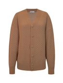 Casaco em fio pluma com padronagem poá e mangas de cava quadrada Biamar