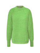 Blusa alongada com gola redonda, bolsos e mangas de cava raglan Biamar