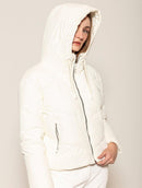 Jaqueta puffer com capuz, bolsos e fechamento em zíper Biamar