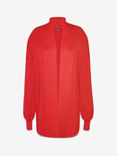 Casaco alongado em algodão com bolsos e mangas de cava quadrada Biamar