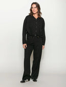 Jaqueta com botões, bolsos e detalhe em elástico Biamar