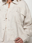 Jaqueta com botões, bolsos e mangas de cava quadrada Biamar