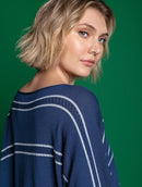 Blusa oversized com gola redonda Urbanity