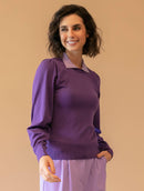 Blusa com efeito de sobreposição e mangas bufantes de cava posta Urbanity