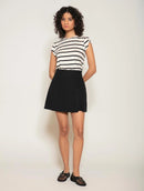 Blusa manga curta com padronagem em listras Biamar