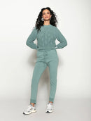 Calça em algodão com bolsos, cordão ajustável e barra mullet Biamar