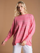 Blusa oversized com gola redonda Urbanity