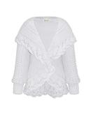 Casaco em algodão com detalhe em tranças e mangas de cava posta Urbanity