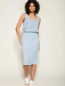 Regata em viscolinho com detalhe vazado Biamar