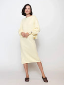 Blusa em algodão com tecimento em tranças, gola canoa e mangas de cava quadrada Biamar