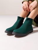 Bota London em malha de cano e solado baixo Biamar