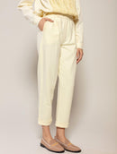 Calça em algodão com bolsos faca e barra dobrada Biamar