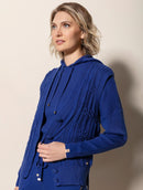 Colete em algodão com tecimento em tranças e botões Urbanity