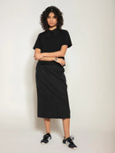 Blusa manga curta em algodão com gola polo e abertura nas costas Biamar