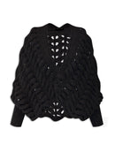 Casaco em ponto bolha com fechamento em botão Biamar