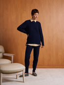 Calça com tecimento em tranças Biamar