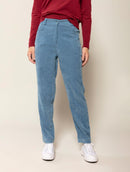 Calça reta em veludo com bolsos Biamar