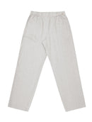 Calça reta em linho com bolsos e elástico Biamar