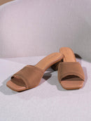 Tamanco mônaco com salto redondo Biamar