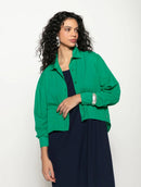 Camisa mullet em algodão com botões e mangas de cava posta Biamar