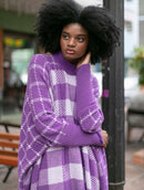 Capa mullet em padronagem geométrica com gola média Urbanity