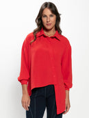 Camisa Urbanity manga longa assimétrica