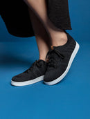 Tênis floripa em malha com textura, cadarço e solado baixo Biamar