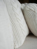 Capa em algodão para travesseiro com tecimento em tranças Biamar Home