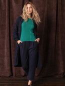 Calça em algodão com bolsos faca e barra dobrada Biamar