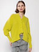 Casaco canelado com botões, bolsos e mangas de cava quadrada Biamar