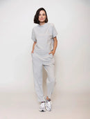 Calça com pregas e bolsos faca Biamar