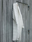 Casaco alongado em ponto bombom com punho e mangas de cava quadrada Biamar