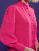 Vestido midi com botões e mangas bufantes Urbanity