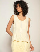 Regata em viscolinho com detalhe vazado Biamar