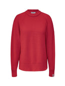 Blusa em fio pluma com gola redonda e mangas de cava raglan Biamar