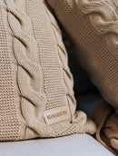 Capa de almofada em algodão com tecimento em tranças e zíper Biamar Home