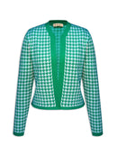 Casaco com padronagem em pied de coq e mangas de cava posta Urbanity