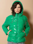 Jaqueta com capuz ajustável, bolsos e mangas de cava posta Biamar Out