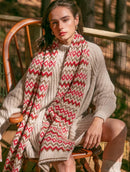 Manta com padronagem geométrica aBenção