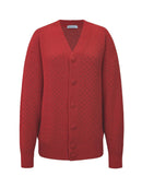 Casaco em fio pluma com padronagem poá e mangas de cava quadrada Biamar