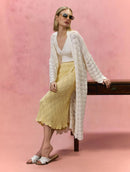 Saia envelope em algodão com trama detalhada Biamar