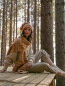 Manta com padronagem geométrica aBenção