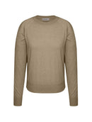 Blusa em lâ e cashmere com gola redonda e mangas de cava raglan Biamar