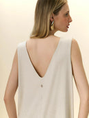 Macacão longo com bolsos e abertura nas costas Biamar