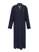 Casaco alongado em algodão com trama vazada Biamar