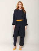 Calça em algodão com textura Biamar