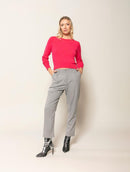 Blusa com gola redonda e mangas de cava raglan Biamar